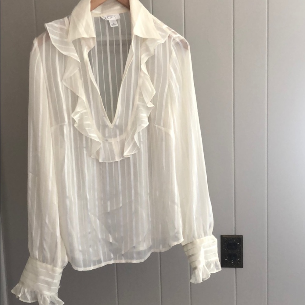 Ann Taylor LOFT Sheer blouse